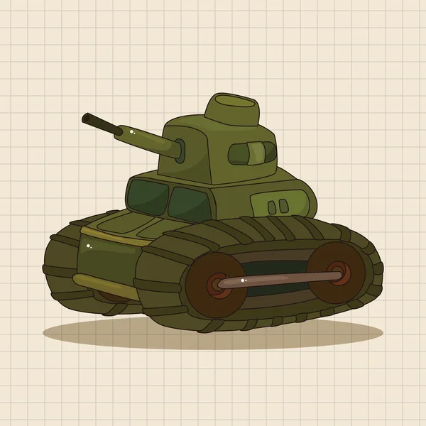 Tank thema elementen vector, eps — Stockvector