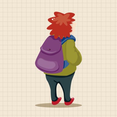 seyahat eden kişi tema öğeleri