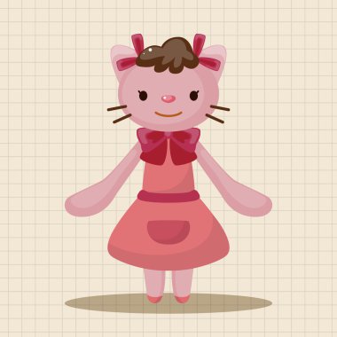 hayvan kedi garson çizgi film Tema öğeleri