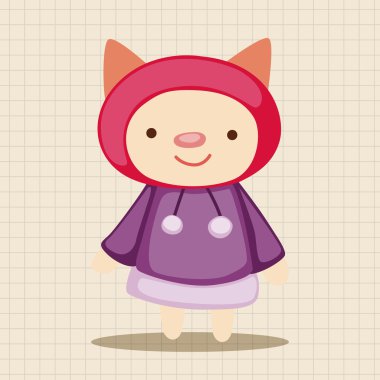 hayvan kış çizgi film Tema öğeleri