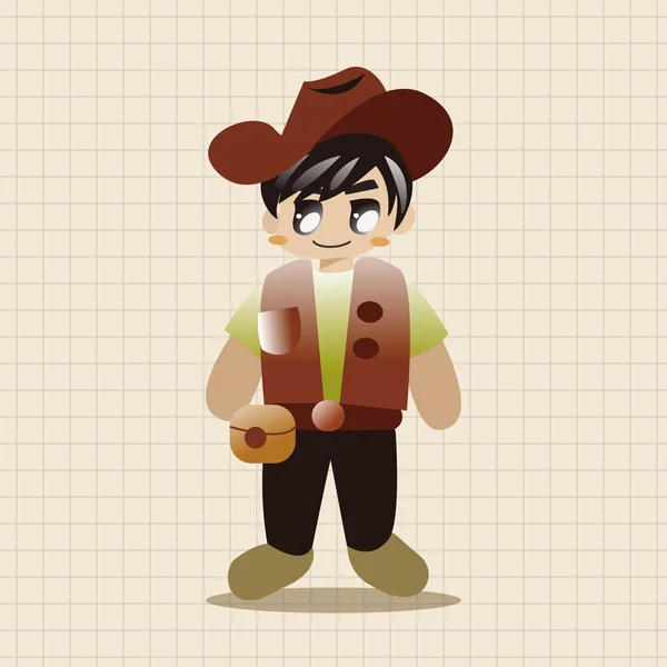 Cowboy thema elementen vector, eps — Stockvector