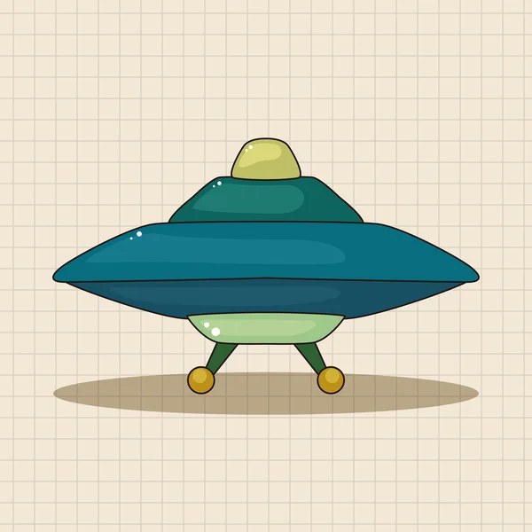 UFO thema-elementen — Stockvector