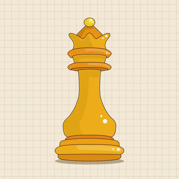Elementos de ajedrez tema — Archivo Imágenes Vectoriales