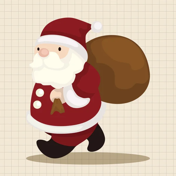 Santa claus éléments de thème — Image vectorielle