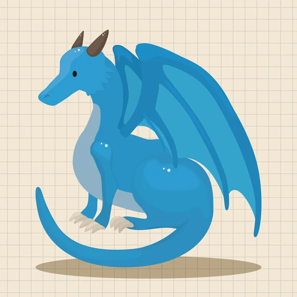 Éléments de thème dragon — Image vectorielle