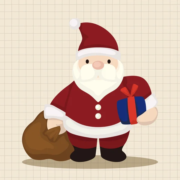 Santa claus éléments de thème — Image vectorielle