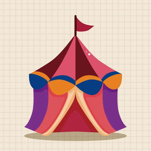 Элементы тематики цирковых палаток — стоковый вектор
