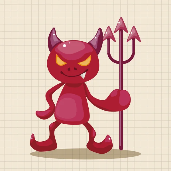 Devil theme elements — Stock Vector