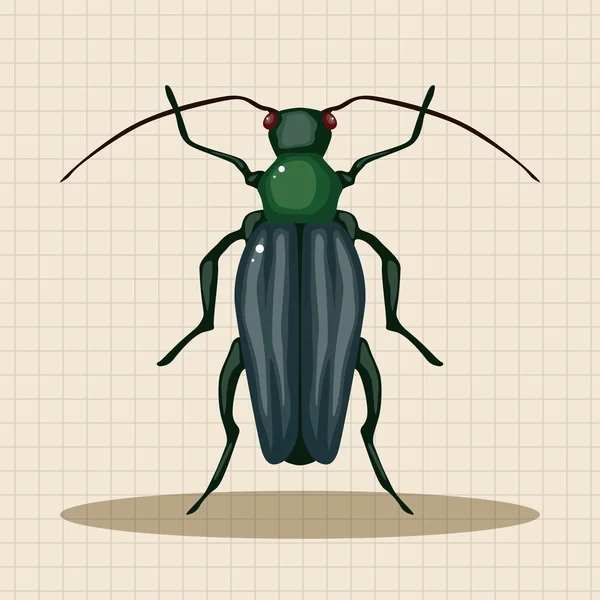 Bug elementi dei cartoni animati — Vettoriale Stock