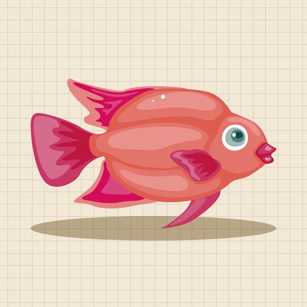 魚のテーマの要素 — ストックベクタ