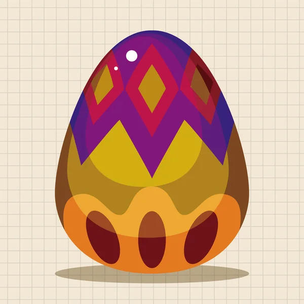 Elementos temáticos huevo de Pascua — Vector de stock