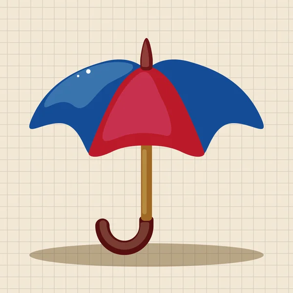 Elementos temáticos del paraguas — Vector de stock
