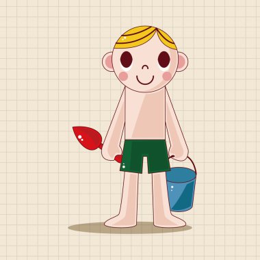 yüzücü Tema öğeleri