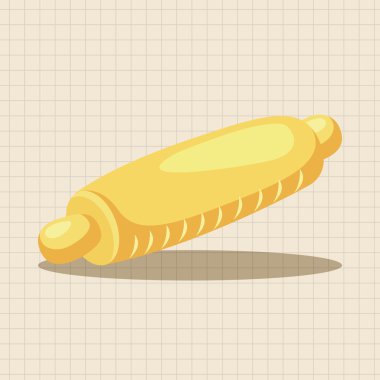 elementos de tema de rolo de utensílios de cozinha