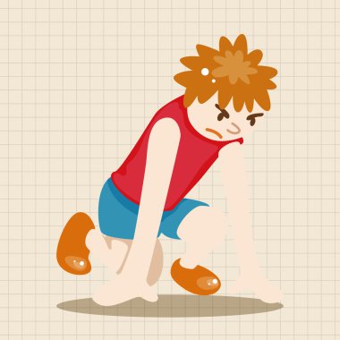 Atletizm sporcular Tema öğeleri vektör, eps