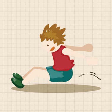 Atletizm sporcular Tema öğeleri vektör, eps