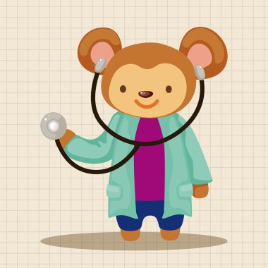 hayvan maymun doktor çizgi film Tema öğeleri