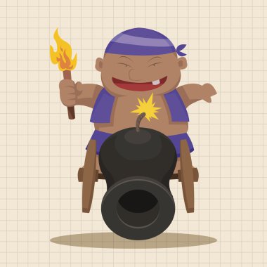 korsan Tema öğeleri vektör, eps