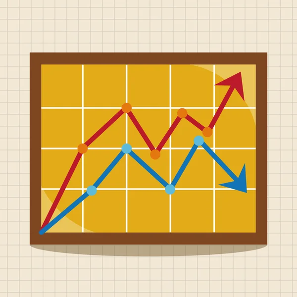 Elemente des Finanzdiagramms — Stockvektor