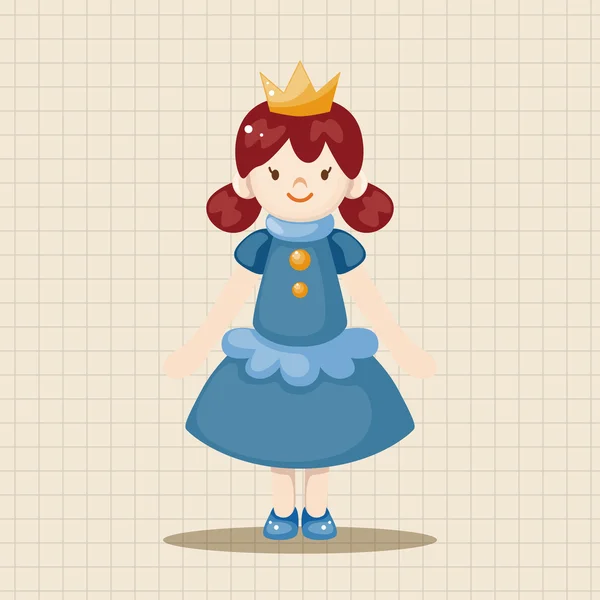 Thème royal princesse éléments vecteur, eps — Image vectorielle