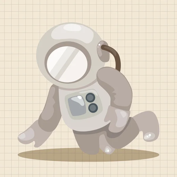 Spaceman tema elementos vector, eps — Vector de stock