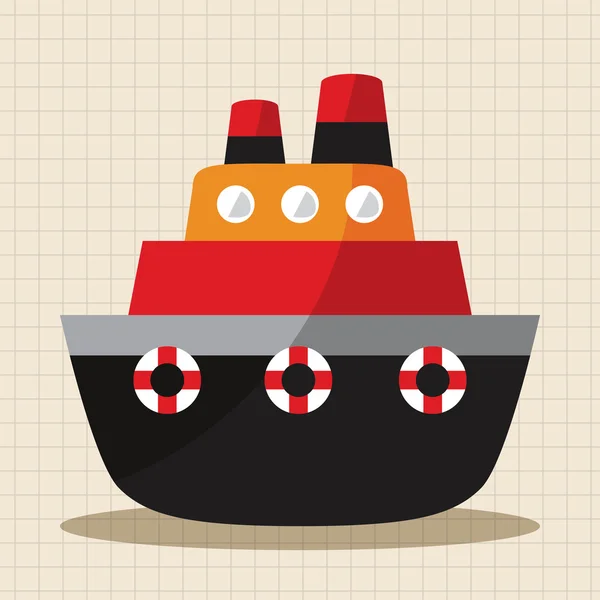 Transportation boat theme elements vector,eps — Stock Vector