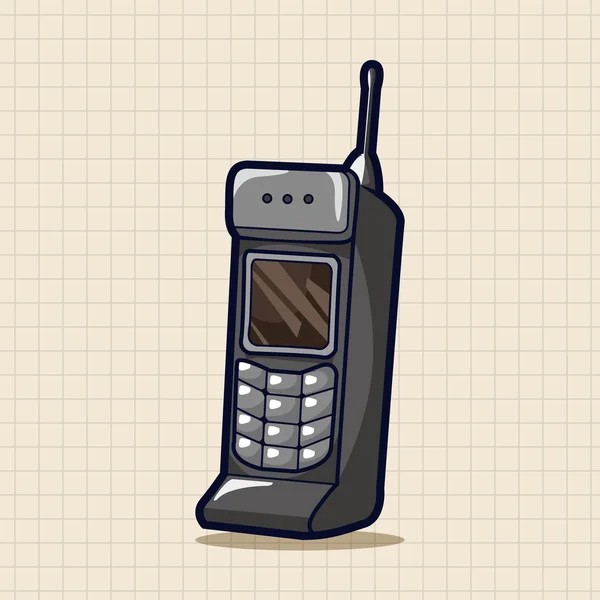 Éléments de thème de téléphone portable — Image vectorielle