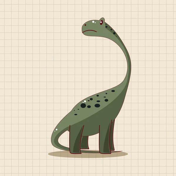 Éléments de thème dinosaure — Image vectorielle