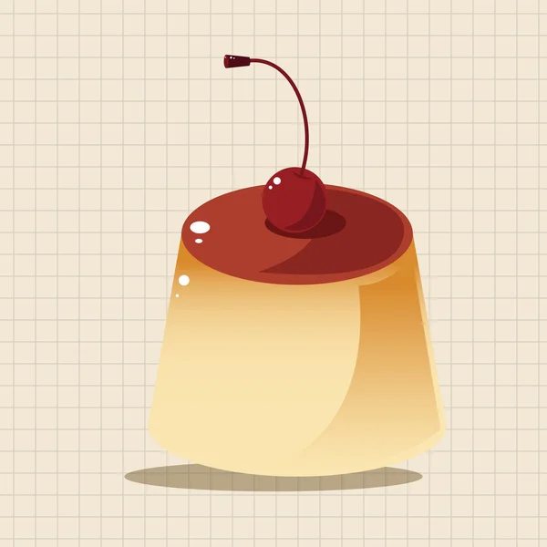 Éléments de thème pudding — Image vectorielle