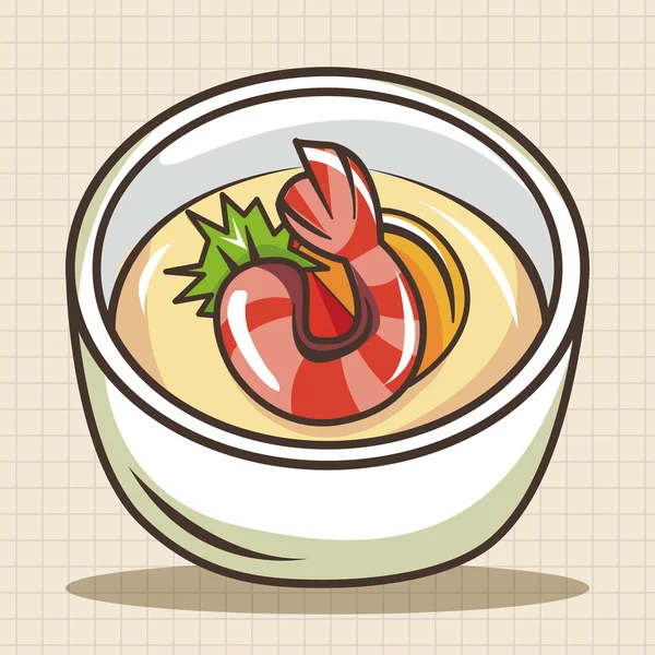 Comida japonesa tema elementos — Vector de stock