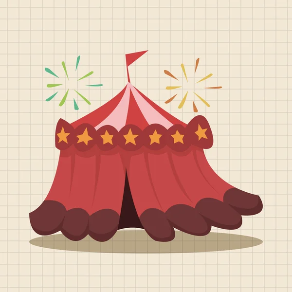 Элементы шатра цирковой тематики — стоковый вектор