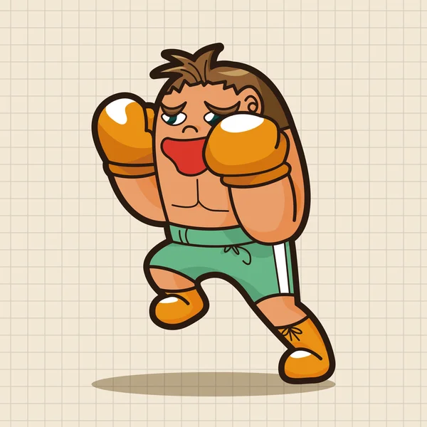 Boxer motivu — Stockový vektor