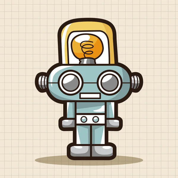 Robot thema-elementen — Wektor stockowy