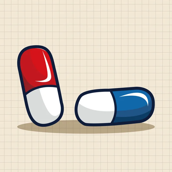 Pílulas elementos temáticos —  Vetores de Stock