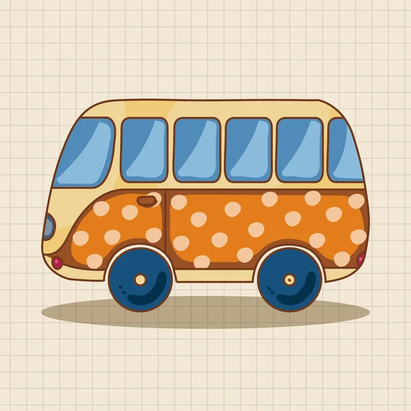 Éléments thème voiture de transport — Image vectorielle