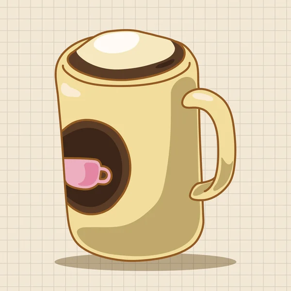 Éléments de thème café — Image vectorielle