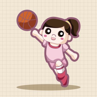 Basketbol oyuncu Tema öğeleri 