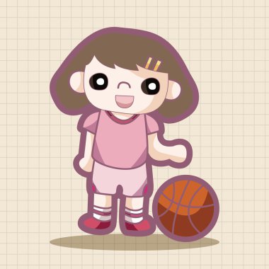Basketbol oyuncu Tema öğeleri 