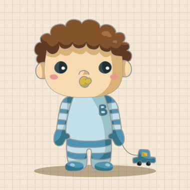 kişi karakter bebek Tema öğeleri