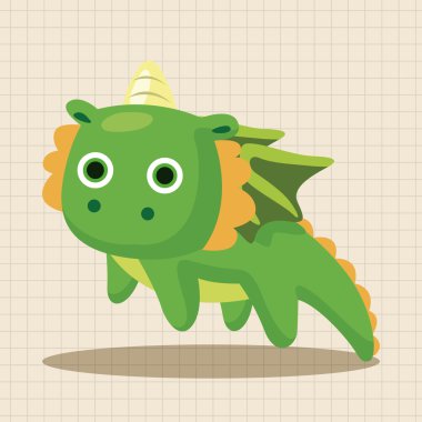 ejderha Tema öğeleri vektör, eps