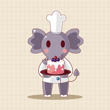 hayvan Şef çizgi film Tema öğeleri