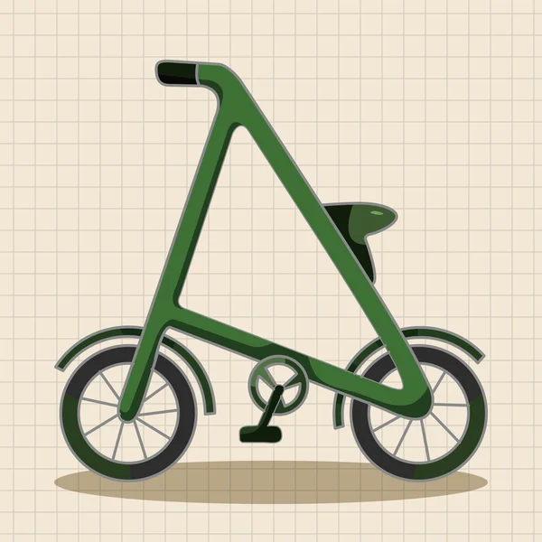 Transporte bicicleta elementos temáticos — Vector de stock