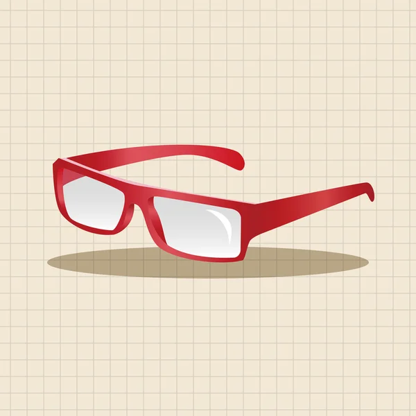 メガネのテーマの要素 — ストックベクタ