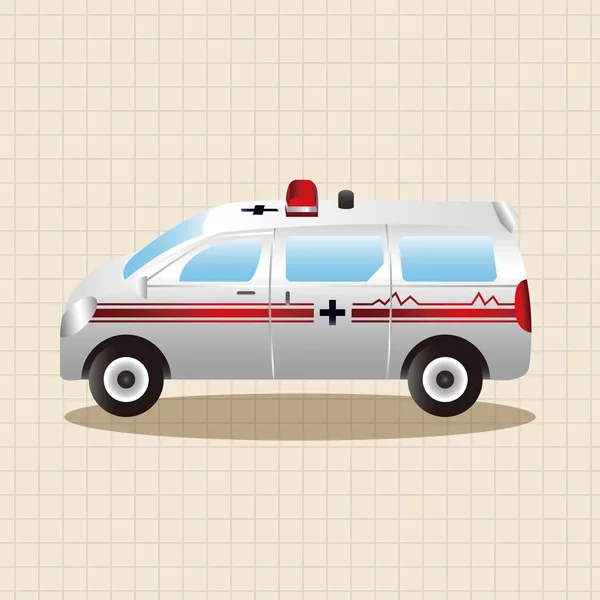 Transportation theme Ambulance elements vector,eps — Stock Vector
