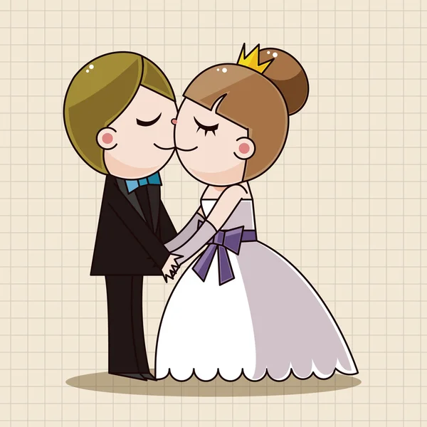 Wedding couple theme elements vector,eps — Stock Vector