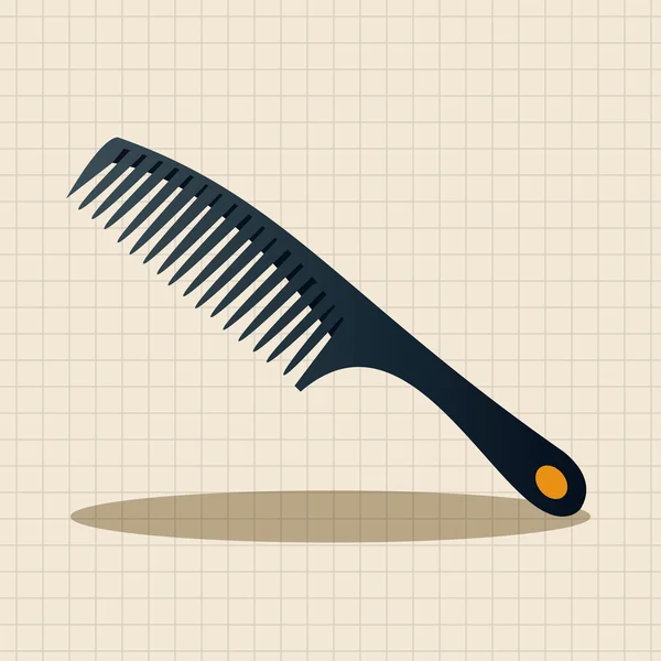Productos para el cabello tema peine elementos — Archivo Imágenes Vectoriales