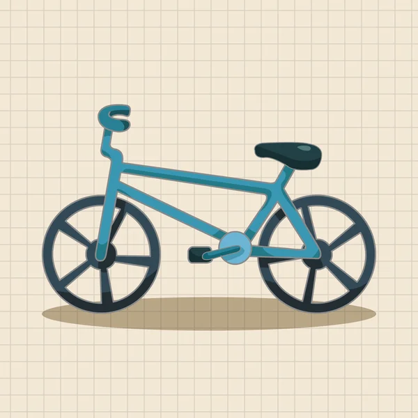 Éléments de thème vélo de transport — Image vectorielle