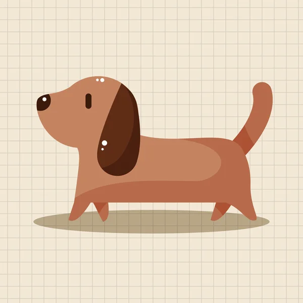 Animal perro dibujos animados elementos temáticos — Archivo Imágenes Vectoriales
