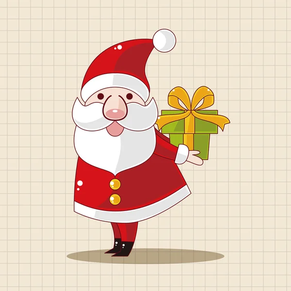 Santa claus thema-elementen — Stockvector