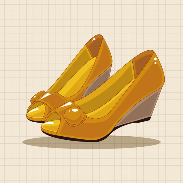 Schoenen met hoge hakken stijl thema-elementen — Stockvector